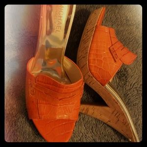 Michael Kors orange heels